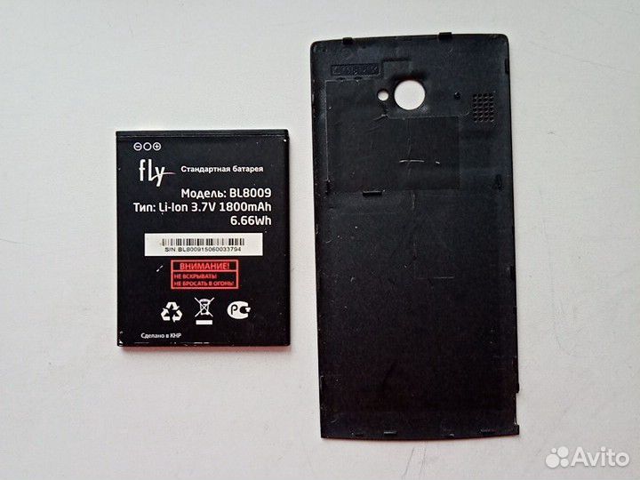 Батарея и крышка на fly
