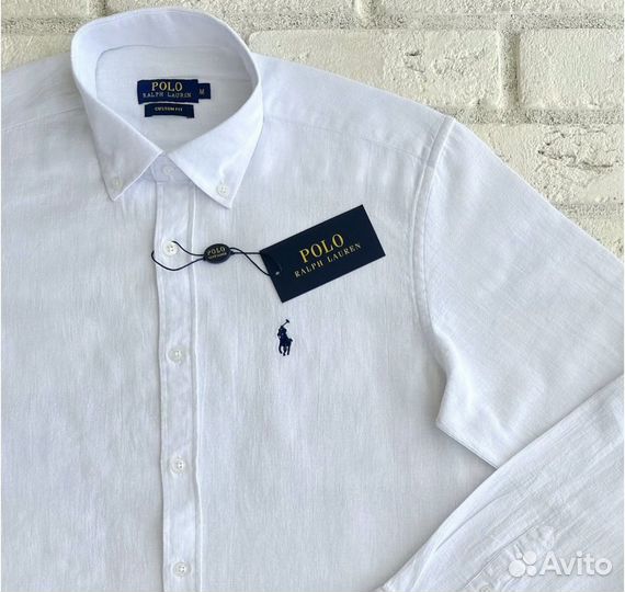 Льняная рубашка Ralph Lauren 100% лен