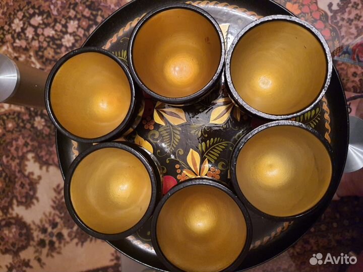 Набор посуды хохлома