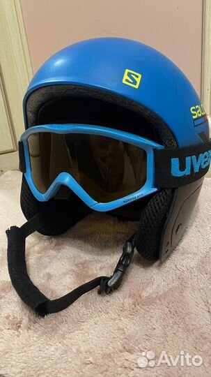 Шлем и очки горнолыжные детские