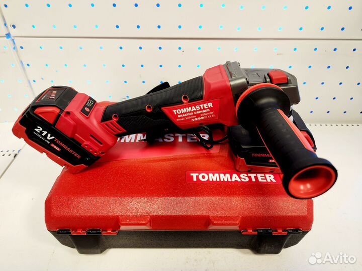 Аккумуляторная бесщеточная ушм Tommaster 125мм 21В