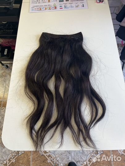 Волосы на заколках натуральнве