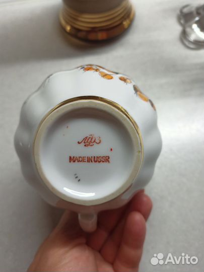 Графин СССР, Ваза немецкий хрусталь, молочник лфз