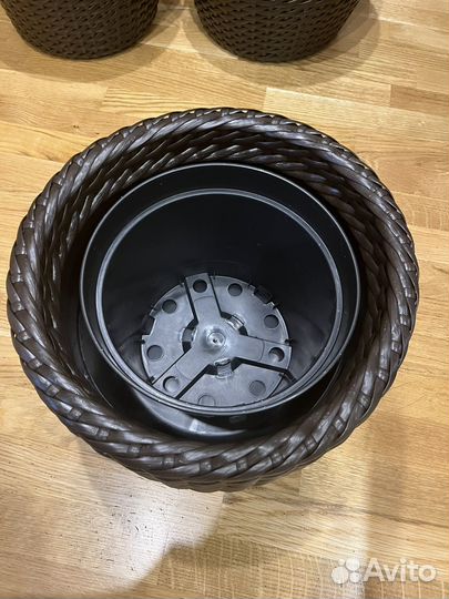 Кашпо ручной работы Ротанг