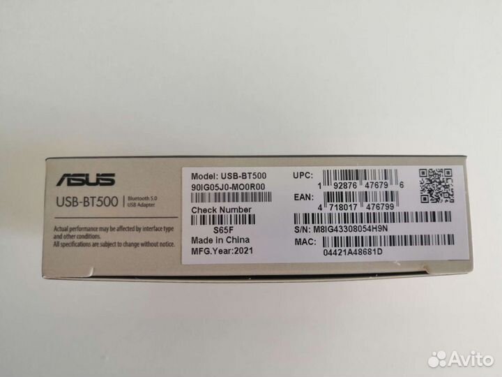 Bluetooth адаптер asus USB-BT500