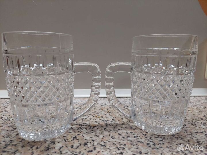 Хрустальные кружки Чехословакия