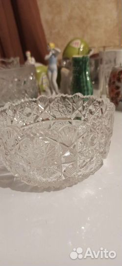 Салатник, конфетница, пепельница хрусталь