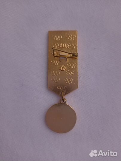 Набор олимпийский мишка и значок