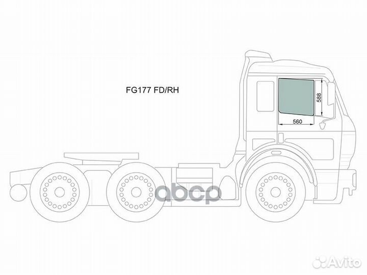 Стекло боковое опускное (Спереди/ Справа/ Цвет