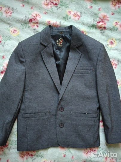 Пиджак школьный 128