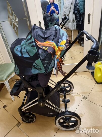 Прогулочная коляска бу cybex priam birds