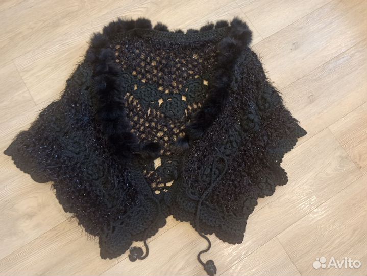 Накидка праздничная черная