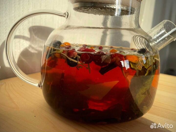 Иван-чай 1кг с ягодами и травами, натуральный