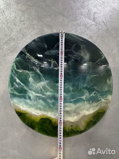 Картина круглая из эпоксидной смолы