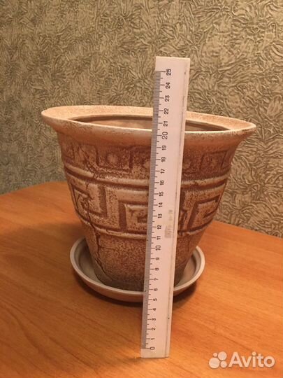 Горшки цветочные глиняные в Греческом стиле