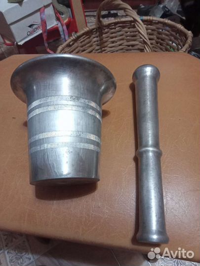 Ступка с пестом времён СССР винтаж