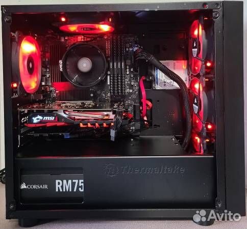 Готовый игровой пк Ryzen 2700X и GTX1050TI 4GB