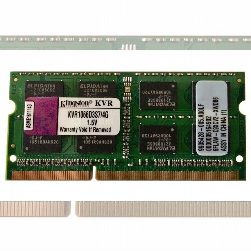 [KVR1066D3S7/4G] Оперативная Память Kingston 4gb Kvr1066d3s7/4g
