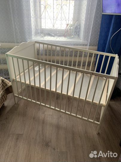 Детская кровать IKEA с матрасом