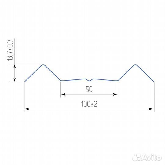 Металлический штакетник М фигурный. Коричневый