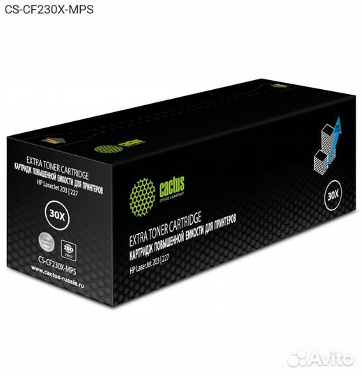 Тонер-картридж cactus 30X Лазерный Черный 5000стр