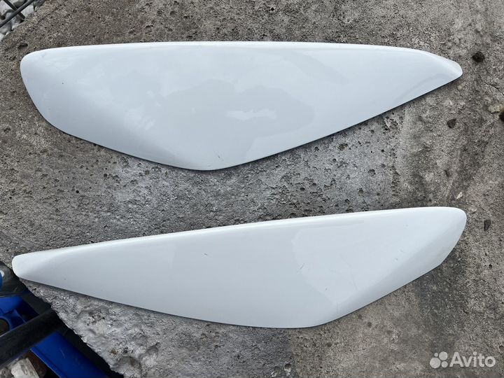 Реснички на фары opel astra h