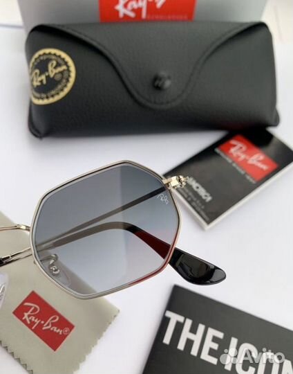 Очки ray ban octagonal пепельные