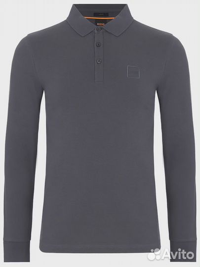 Поло Slim Fit хлопковое boss