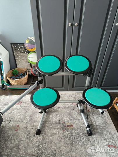 Тихая барабанная установка с электронными пэдами