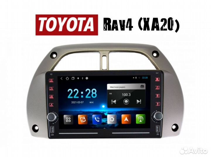 Магнитола Toyota Rav4 xa20 2/32gb Carplay / Androi