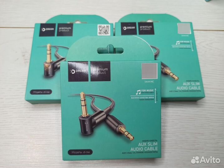 Кабель AUX 1м.Металлическая плетенка