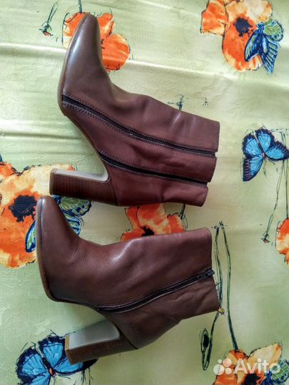 Полусапожки кожа