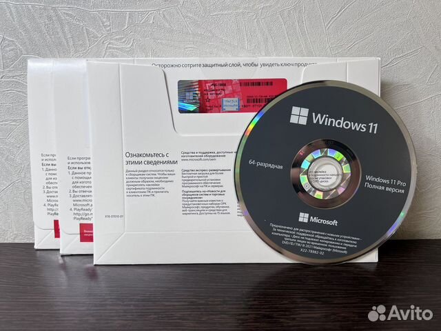 Windows 11 home / pro DVD Retail русская версия