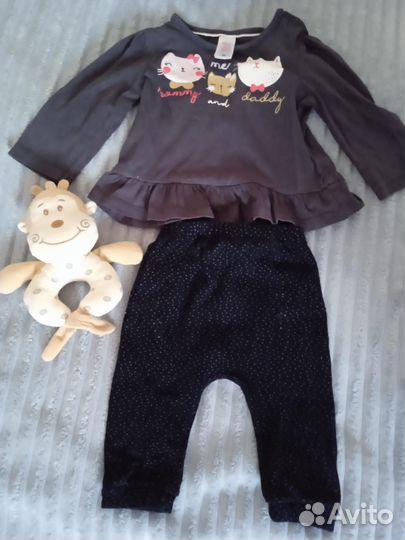 Вещи пакетом на малышку от 3-6мес