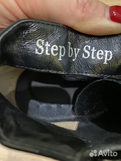 Ботильоны лакированные. 38 размер. Нат.кожа