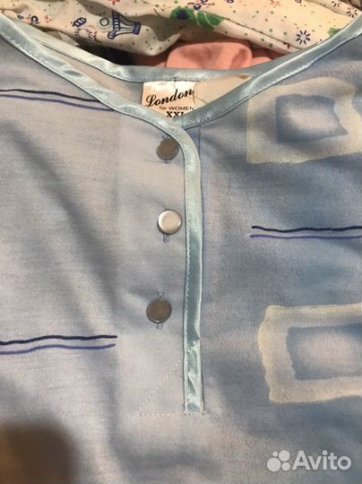 Ночная новая сорочка длинная хлопок