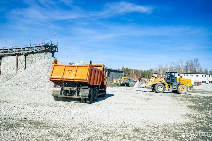 Доставка щебня камазы