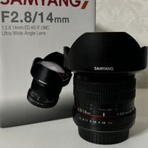 Объектив Samyang F2.8/14 mm для Canon