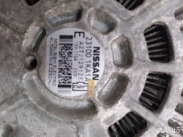 Генератор nissan juke