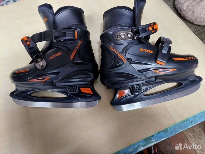Раздвижные детские ледовые коньки Action PW-229-1