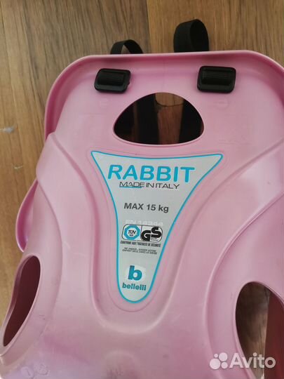 Велокресло Bellelli Rabbit переднее, на раму