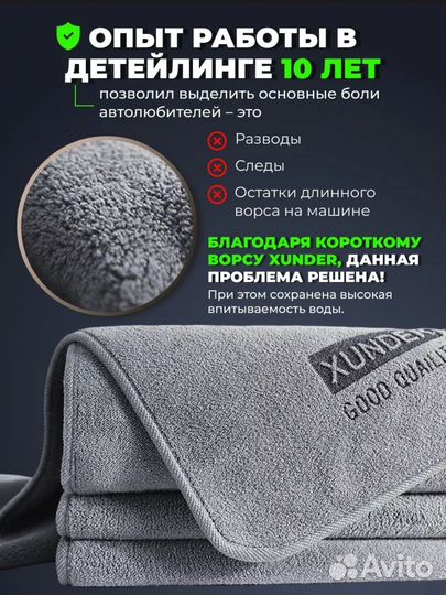Полотенце из микрофибры 40x40 для мойки авто