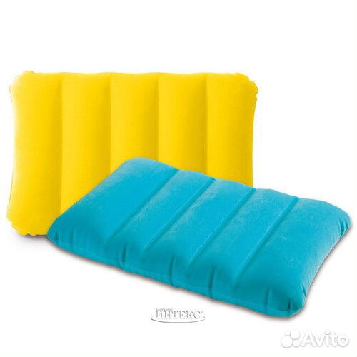 Подушка надувная флокированная