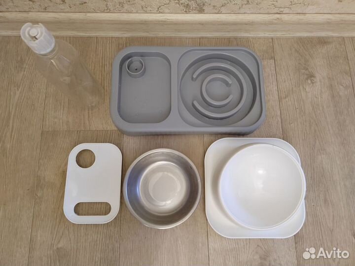 Кормушка с автопоильником для кошек