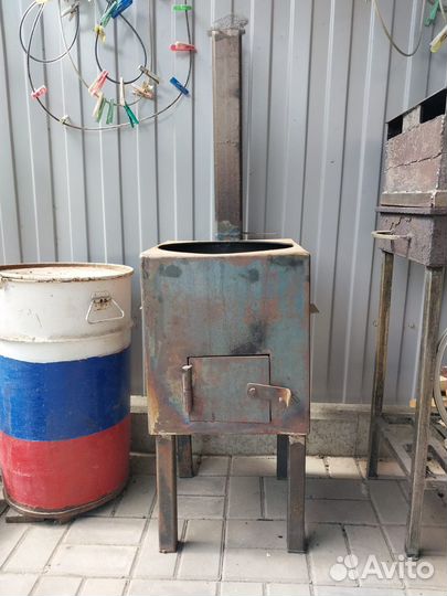 Печь для казана с трубой диаметр 32см
