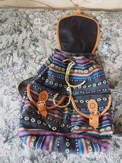 Рюкзак из гобеленовой ткани