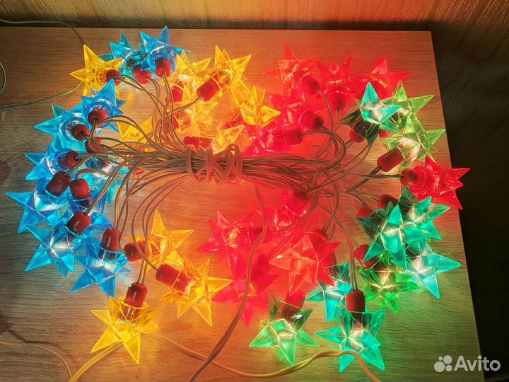 Гирлянда СССР Кристалл 40 ламп