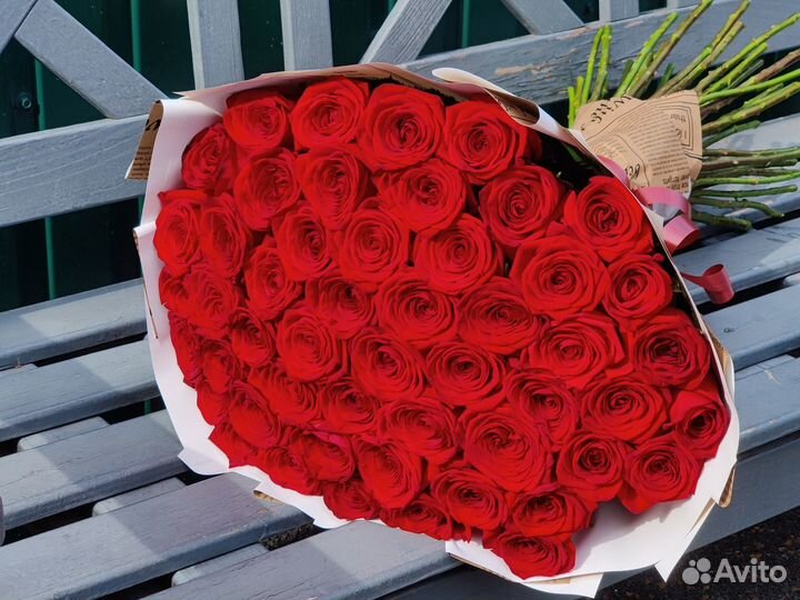 Розы 51 роза 70 см
