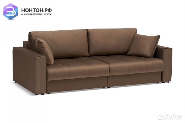 Диван тик-так Монарх коричневый