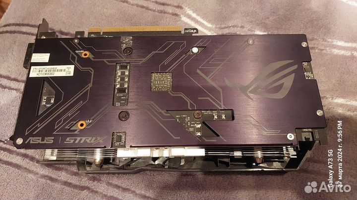 Б/у видеокарта asus strix GTX 1050 Ti 4 Гб